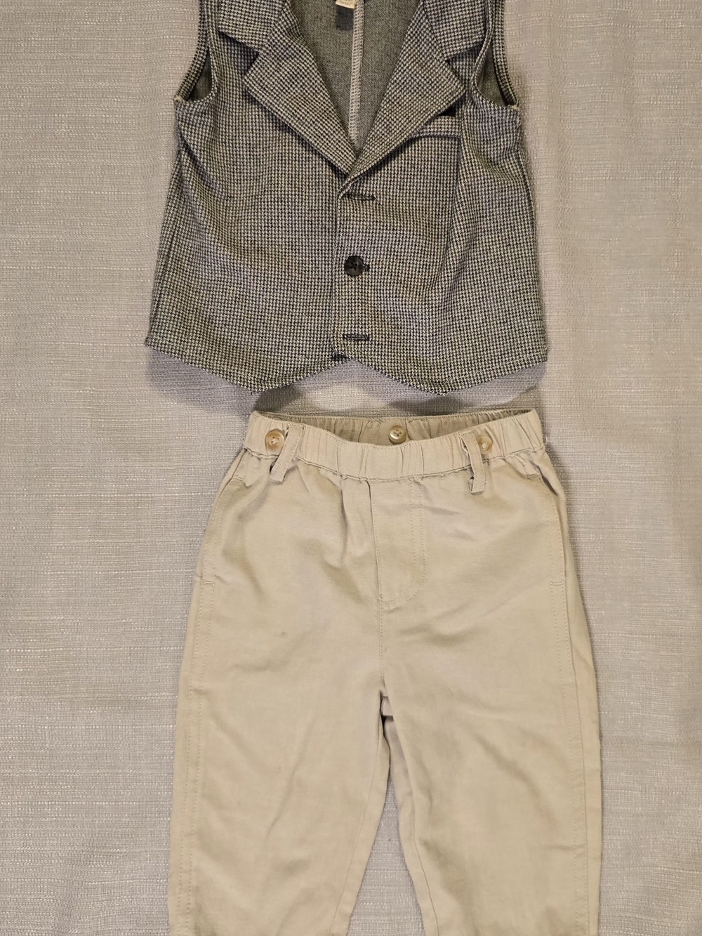 Clasix Beginnings Baby Boys Vest & Khaki Pants Dress Set 9M